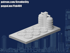 greeblecity big water treatment plant greeblecity 3d print model - Mito3D