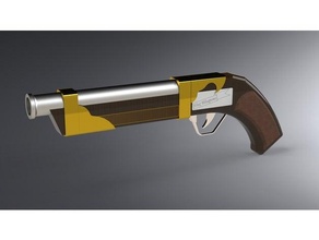flintlock pistol antique gun vox weapon 3d print model - Mito3D