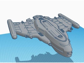fédération 31 combattant extraterrestre vaisseau spatial rpg soutenir sci science fiction scifi vaisseaux spatiaux Starfleet Star Trek étoile randonnée tng 3d print model - Mito3D