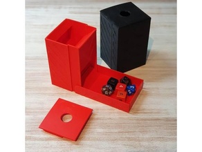 compact dice tower 3d print model - Mito3D