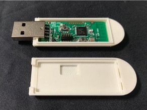 ti cc2531 zigbee USB bastão caso bainha arredondado arestas assistente automação texas instrumentos zigbee2mqtt farejador 3d print model - Mito3D