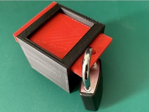 kilitli kutu asma kilit Kutu anahtarlık depolama 3d print model - Mito3D