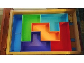 tetris tiroir organisateur 3d print model - Mito3D