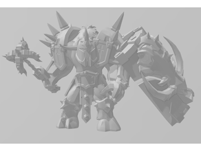 Warcraft tauren guerrero 3d print model - Mito3D