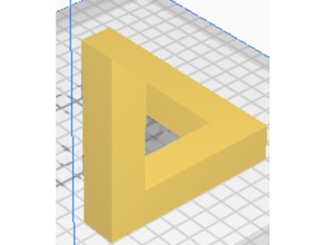 imposible triángulo 3d print model - Mito3D