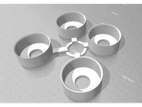 protón paquete ciclotrón lente soporte cazafantasmas 3d print model - Mito3D