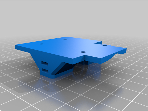 compact bowden carriage mount e3d v6 hexagon hotend prusa prusai3 3D print model - Mito3D