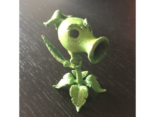 cerbatana modelo bfn gw1 gw2 plantas zombies pvz 3D print model - Mito3D