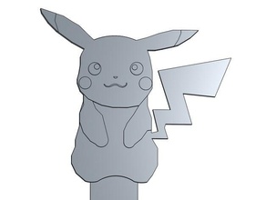 Pikachu Lesezeichen Pokémon 3d print model - Mito3D