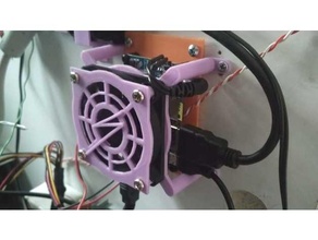 soporte ventilador 60x60 raspberry - orangepi arduino 3d print model - Mito3D