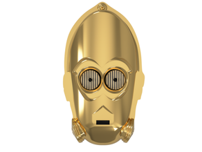 Goldbot c3po droïde d'or jedi skywalker guerres étoiles tiki 3d print model - Mito3D