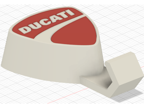 Ducati Schlüssel Haken Mauer 3d print model - Mito3D