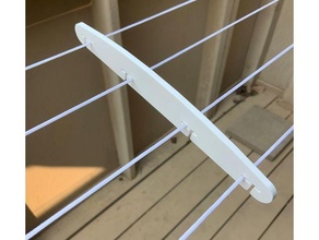 spreader bar gideon retractable tension clothesline clothes outdoor 3d print model - Mito3D