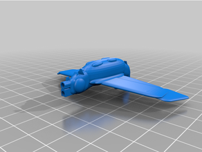 nausicaa valle cannoniera aereo 3d print model - Mito3D