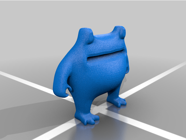 frogman john animal cartoon cute frog funny 3D print model - Mito3D