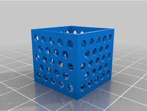 caja agujeros prueba modelo 3d print model - Mito3D