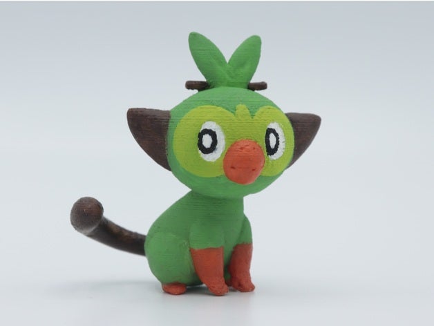 pok pazartesi grookey şempanze Galar pokemon rakamlar marş 3D print model - Mito3D