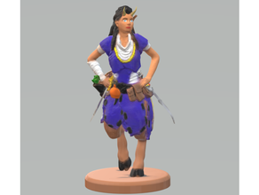 satyr female rogue dungeons dragons 3d print model - Mito3D