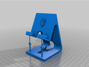 skyrim inspired phone stand smartphone holder 3d print model - Mito3D