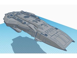federation 31 long range attack shuttle alien spaceship rpg prop sci-fi science fiction scifi spaceships starfleet starship startrek star trek tng tabletop ttrpg 3d print model - Mito3D