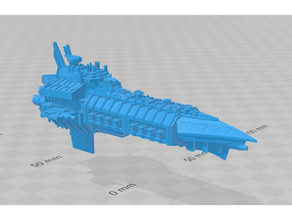 gentil charybde classe grandiose croiseur 3d print model - Mito3D