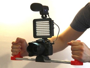 handheld stabilizer - camera gadget mount tripod diy steadicam steadycam adapter screw 3d print model - Mito3D