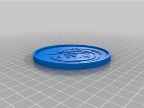 Licorne Coaster boisson 3d print model - Mito3D