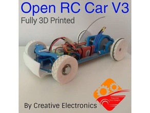 open rc car v3 3d printed fully mk3 3d print model - Mito3D
