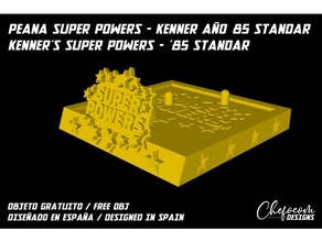 peana - superpowers kenner 1985 stand super powers 3d print model - Mito3D