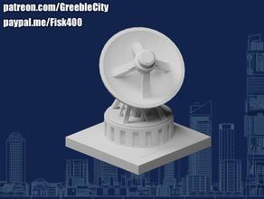 greeblecity radar piatto 3d print model - Mito3D