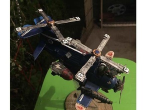 ork helicóptero rotor miniaturas martelo guerra 40k 3d print model - Mito3D