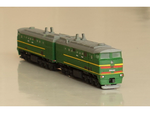 2te10m dizel lokomotif 1 100 demiryolu tren 3d print model - Mito3D