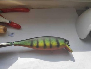 40g crankbait wobbler fishing lure split 3d print model - Mito3D