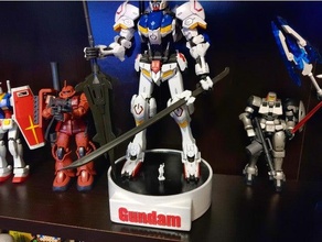 Gundam Base Stand Zahl gunpla Roboter 3d print model - Mito3D