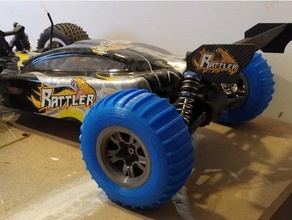 hking rattler 1 8 4wd buggy-wheel tire hobbyking rc car 3d print model - Mito3D