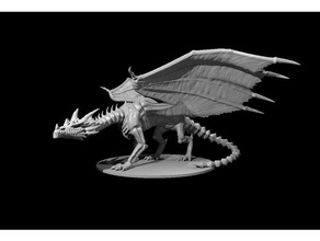 Mort vivant dragon actualisé 3d print model - Mito3D