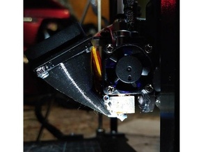 makertech axis 3d printer filament cooling fan duct 3d print model - Mito3D