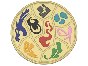 Pokémon génération 8 galar badges badge gen Gym 3d print model - Mito3D