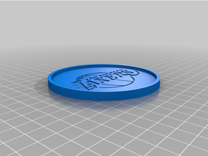 lakers Coaster boisson 3d print model - Mito3D