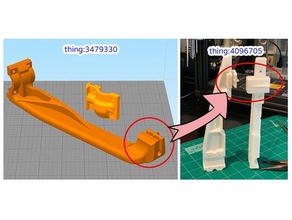 ender 5 5pro yatak destek parantez yeniden düzenleme 3d print model - Mito3D