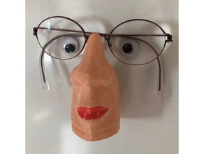 nose glasses support remix 3d print model - Mito3D