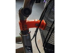 fahrradlenkerkorbabstandshalter sepet bisiklet 3d print model - Mito3D