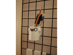 wire rack grid pen holder 3d print model - Mito3D