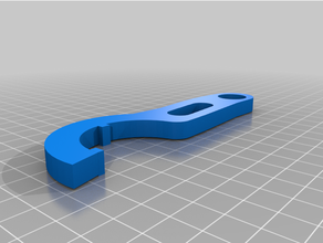 Haken Schlüssel 44mm 3d print model - Mito3D