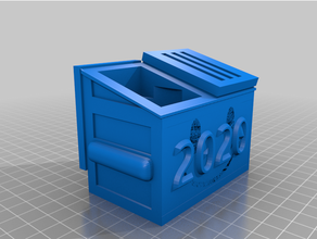 souriant poubelle 3d print model - Mito3D