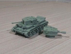 Cromwell obusier facile impression 3d print model - Mito3D