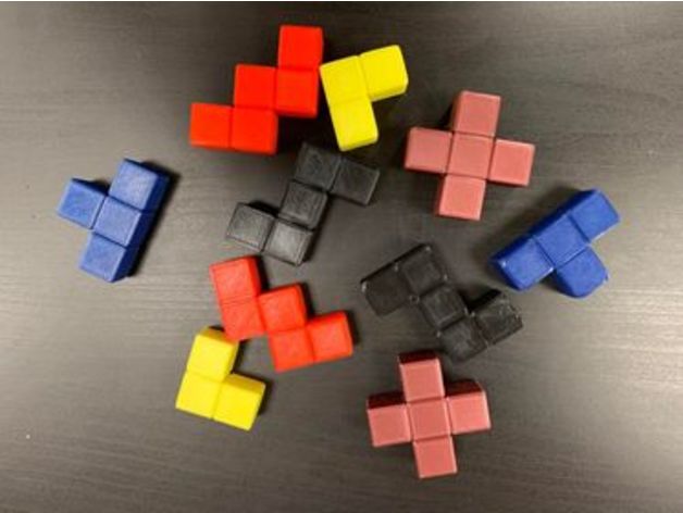 tetris piezas juego 3D print model - Mito3D