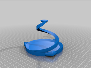 floating coil table shelf physics demonstration suspension 3d print model - Mito3D
