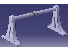 spool holder expandable filament halterung spoolholder 3d print model - Mito3D