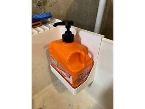 utilidad lavabo colgando jabón dispensador goteo bandeja plato soporte 3d print model - Mito3D